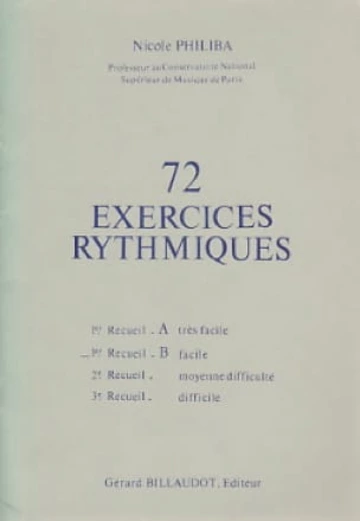 72 Exercices rythmiques. Volume 1B Visuell